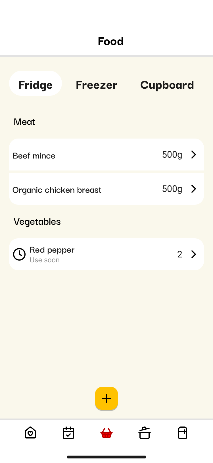 Store cupboard screen